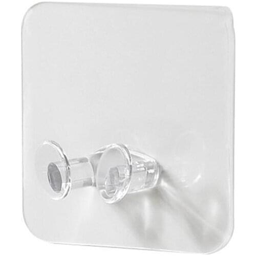 1pc Transparent Hook Strong Suction For Home Strong Wall For Kitchen Bathroom Hooks Hook Multi-purpose Sticky Transparent J8O0