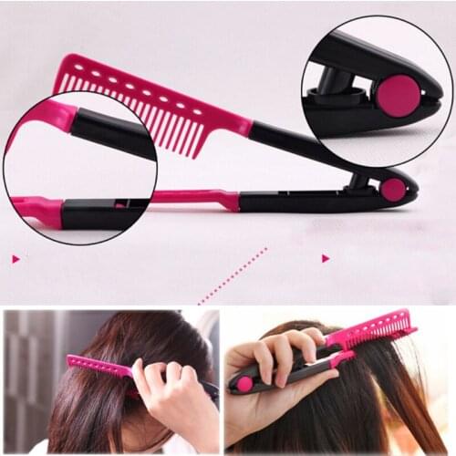 Folding V Hair Comb Straightener Resist Heat Plastic Magic Styling Tool Accessories personalized bulk hair Comb