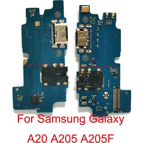 5 PCS Original USB Charging Port Connector Board Dock Flex Cable For Samsung Galaxy A20 A205 A205F Charge Boaard Flex Cable Part