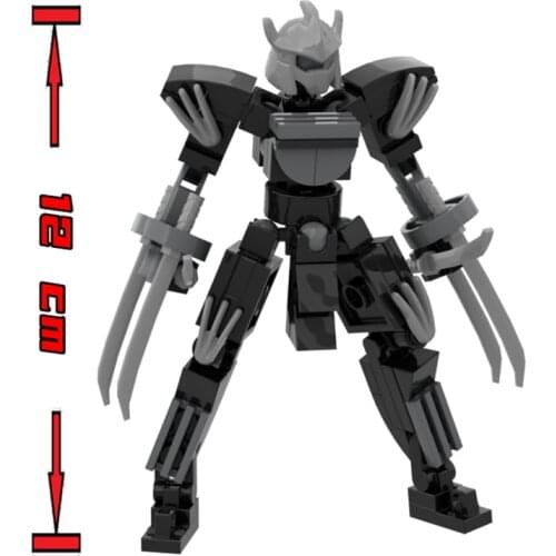 74Pcs MOC Mecha Model Small Particle Building Blocks Educational Toy