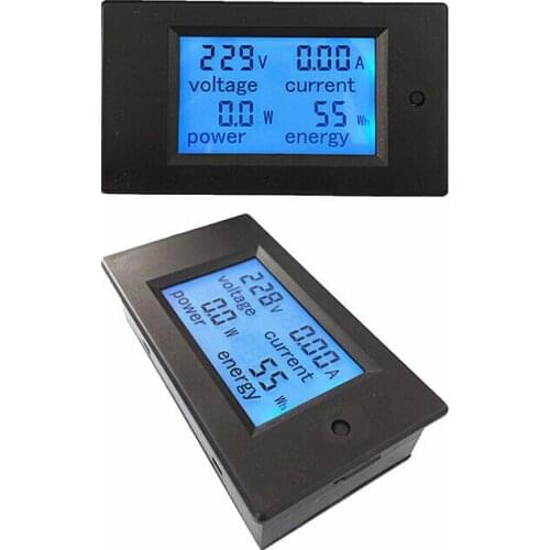 AC 80-260V LCD Digital 100A Volt Watt Power Meter Ammeter Voltmeter 110V 220V
