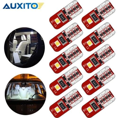 10Pcs T10 Led W5W Car Interior LED Bulbs For VW Tiguan Passat CC Golf Renault Duster Honda Civic Chevrolet sonic Mitsubishi