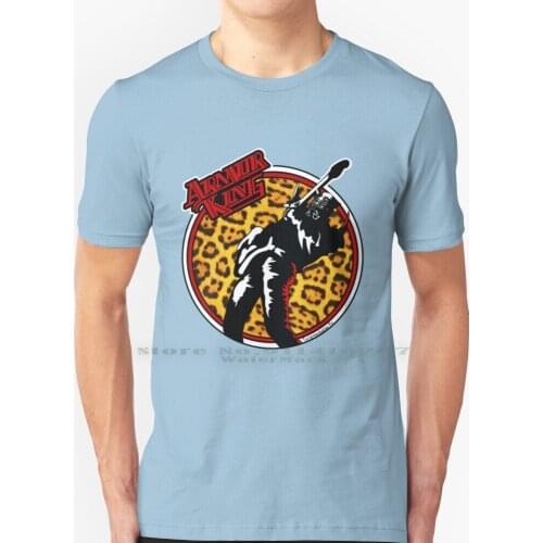 Armor King T Shirt 100% Pure Cotton Tekken And Roll Metal Leopard Cougar Fighting Game Video Games April Wine Homage