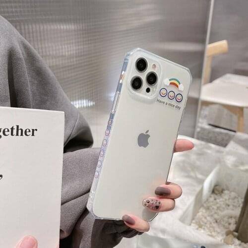 Phone Case For iPhone 11pro max 12mini pro max 7p/8plus X/Xs max XR Back Cover Phone shell Painted Soft Glue ins