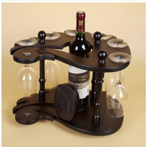 D creative Home Furnishing European wine frame decoration wine rack living room TV cabinet Home Decor Wood wedding gift