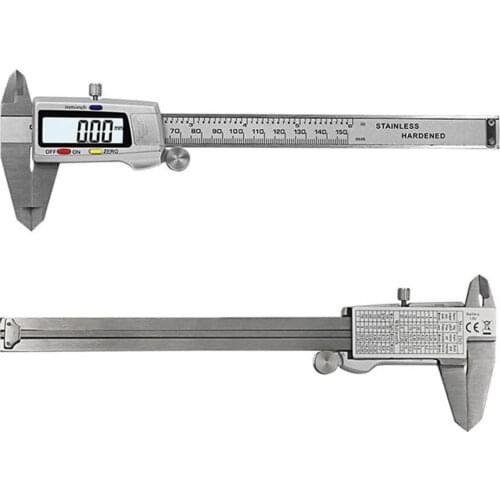 0-150mm 0.01mm Electronic Digital Caliper Vernier Calipers Stainless Steel Micrometer Measuring Tools with LCD Screen