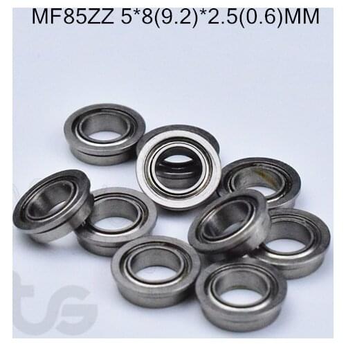 MF85ZZ 5*8(9.2)*2.5(0.6)MM 10pieces bearing F675 F627/5 ABEC-5 Flange bearings Free shipping chrome steel bearing MF85ZZ F627/5