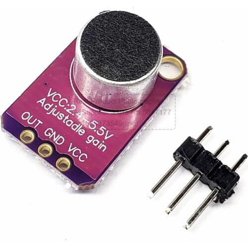 GY-MAX4466 Electret Microphone Amplifier Module for Arduino Adjustable Gain MAX4466