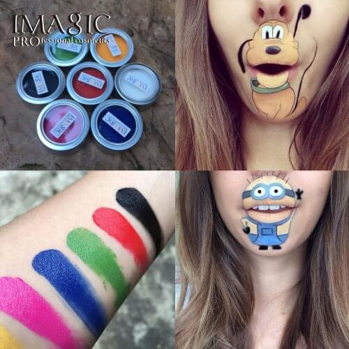 IMAGIC Body Face Paint Halloween Party Hot Sale Flash Color Safe 7 colors Face Body Paint Oil Painting Art Makeup