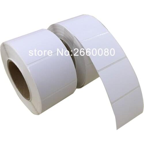 Adhesive Thermal Label Sticker Paper 58mm*40mm 700 sheets/roll OEM Label Printer Stickers Supermarket Blank White Labels