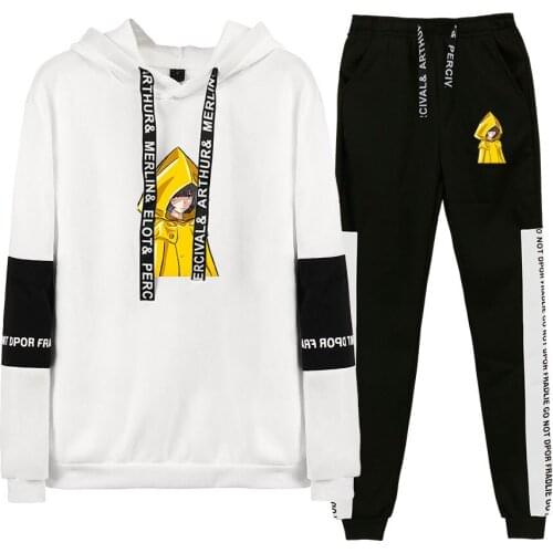 Little Nightmares Six Hoodie+Sweatpants Two-piece Suit Printed Harajuku Streetwear Spring Autumn Casual Warm Sweatshirt+Trousers