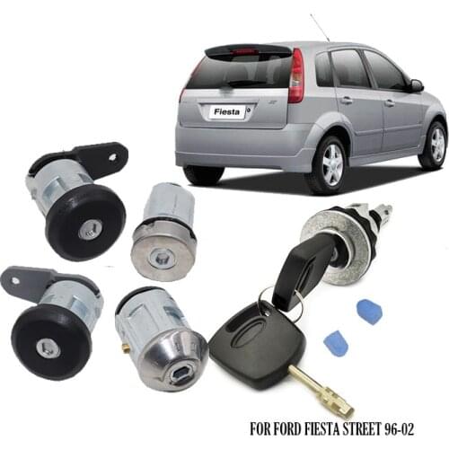FOR FORD FIESTA STREET 96-02 DOOR LOCK SET LOCKSET IGNITION BARREL & PETROL CAP & BOOT 96FGA22050CG 96FG-A22050-CG