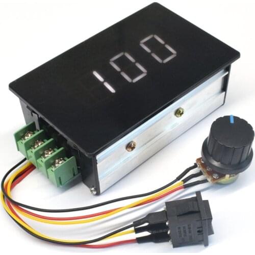 DC Motor Speed Controller DC 6-60V 20A Digital Display 0~100% adjustable Regulator PWM 2000W Motor Forward And Reverse