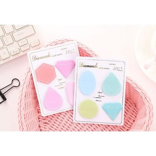 Creative gem series Sticky Notes Memo Pads planer stickers Paper Notepad Stationery Papeleria School Supplies notes