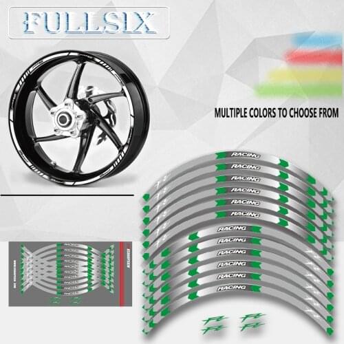 Hot sell 8 Style Motorcycle Wheel Tire Rim Stickers 17inch wheel For Yamaha FZ1 FZ6 FZ-07 FZ8 FZ-09 FZ-10 FZS1000 FAZER