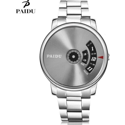 Men Special Design Full Steel Watches Paidu Watch Fashion Luxury Elegant Ladies Wristwatch Male Clock Quartz relogio masculino