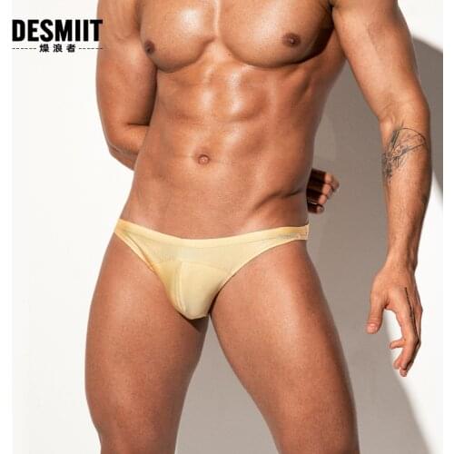 Desmiit Mens Swimming Trunks Sexy Swimwear for Men Bathing Suit Beah Shorts Swimsuit Male Surfing Board Briefs Sunga Masculina