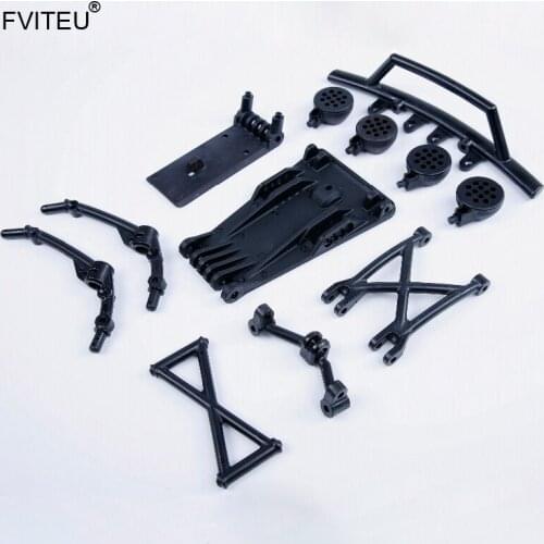 FVITEU Plastic Front Bumper Set For 1/5 HPI baja 5T Rovan King Motor