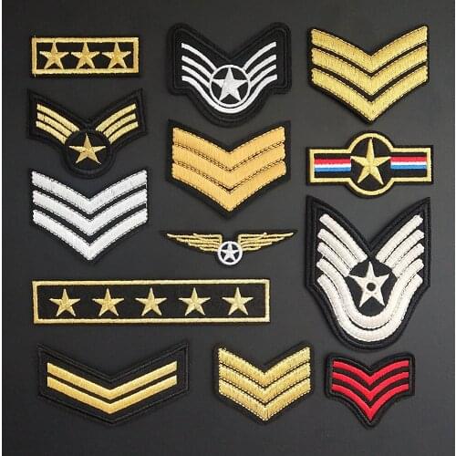 Soldier Medal Embroidery Patches Iron On Patch Embroidered Patchs Badge Appliques For Clothing Stickers Backpack School Bags