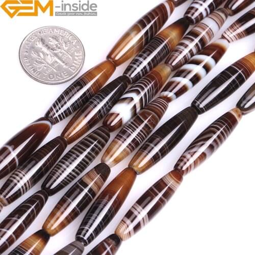 Natural Gem-inside Smooth Oval Olives Shape Agates Stone Beads for Jewelry Making15inches DIY Jewellery