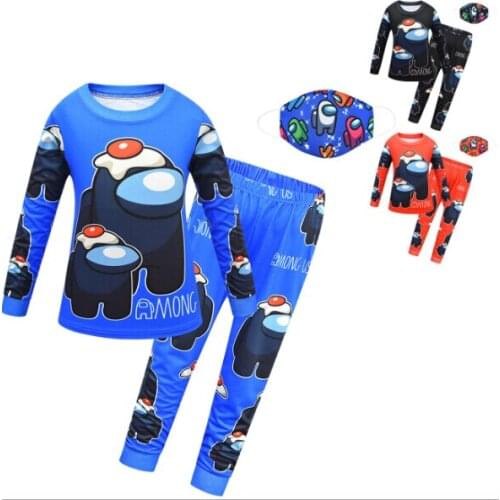 New Baby Girls Clothes Home Service Suit Game Among US Pajamas Two-piece Childrens Long-sleeved Trousers Casual Suit 5-16y