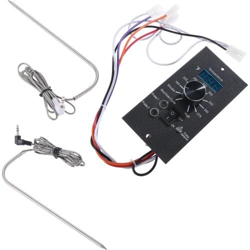Upgrade 120V Digital Temperature Controller Thermostat Board For For TRAEGER Pellet BBQ Grills Kitchen Cooking 2Pcs Meat Probes