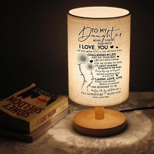 "Dad To My daughter Graduation Birthday Present Send Reading Lights, Booklights He Will Continue Beautiful Gift Forever "