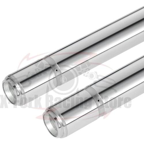 Front Fork Inner Tubes Pair Shock Pipes Silver For KAWASAKI KZ1000 LTD 1980-1982 1981 44013-1025 33x598mm