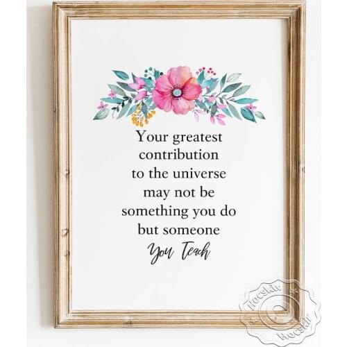 Teachers Day Appreciation Poster, Bless Teacher Quotations Art Prints, Autism Kids Special Education Gift, Tender Decor Picture