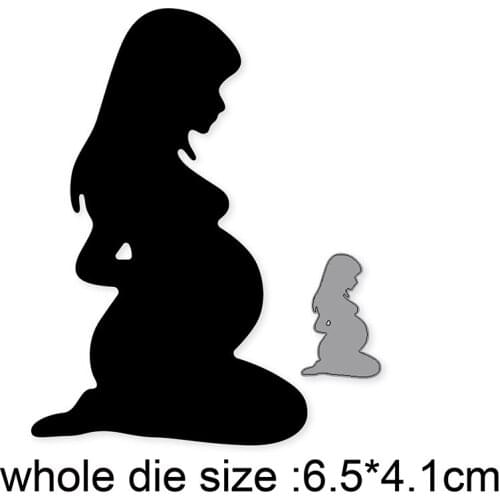 Pregnant Woman Cutting dies New 2021 Metal Cutting Dies For Scrapbooking and Card Making Decorative Embossing Die Cut Craft dies