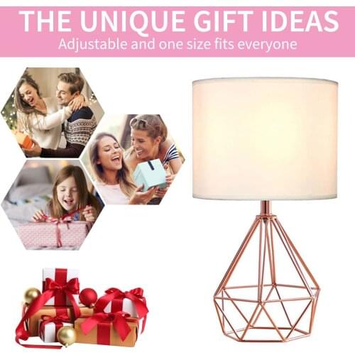 Simplicity Cloth Lampshade Pure Color Fabric Table Lamp Decorative Wrought Iron Art Light Base Reading Lamp Ornament for Bedside