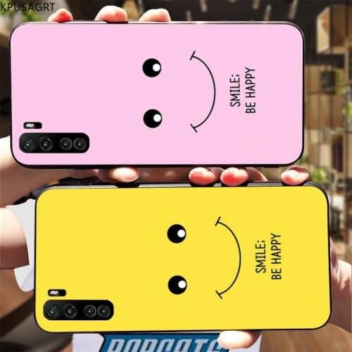 Smiling face Fashion Graffiti Candy Color Letter Silicone Phone Case For Huawei Nova 6se 7 7pro 7se honor 7A 8A 7C Prime2019