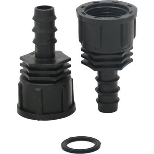 Water pipe connector Female 3/4 to 16mm hose barb connectors Water tap irrigation adapter 2pcs