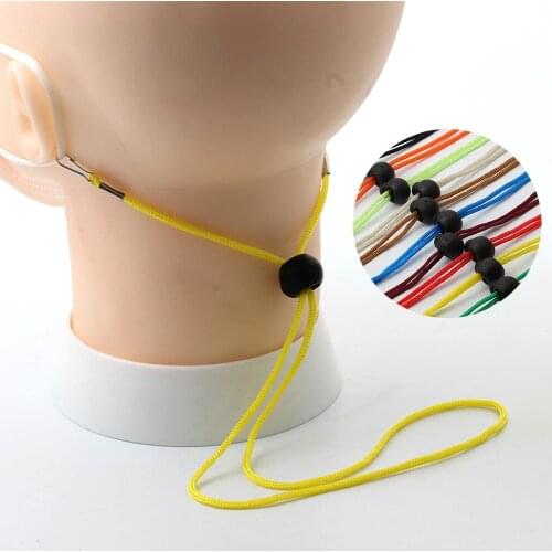 Stylish Colorful Adjustable Rubber Clip Face Cover Extension Cord Eyeglasses Rope String Adult Face Cover Extender Lanyard