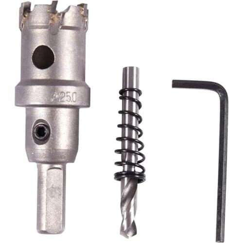 Carbide Tip Metal Cutter Stainless Steel HSS Drill Bit Hole Saw Holesaw Size:25mm