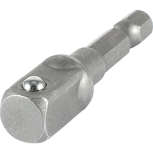 Impact Driver/Drill 1/4inch Hex Hexagon Shank to 3/8inch Socket Adapter Set for Quick Change 1/4 Chuck Systems or Directly