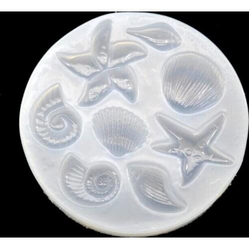 1=8 style Starfish shell snails Scrapbooking Silicone Mould DIY Resin Decorative Craft Jewelry Making Mold epoxy resin molds