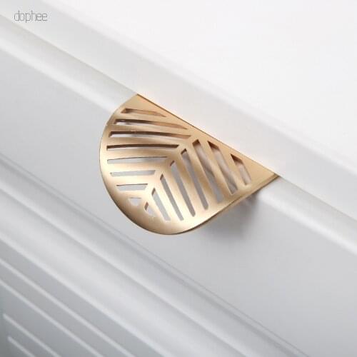 Dophee 1pc 40mm Leaf Shape Furniture Handle Cabinet Pulls Kitchen Cabinet Handle Knobs Silver Cupboard Handle Pull Hardware