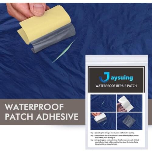 10pcs Waterproof Transparent Cloth Patches Self Adhesive Nylon Sticker Outdoor Tent Jacket Repair Tape Patch Sports Accessories