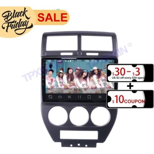 128GB Android10 PX6 is Suitable for Jeep Compass MK 2006 2010 GPS Navigation Car Radio Video Stereo Multi-function CarPlay Host