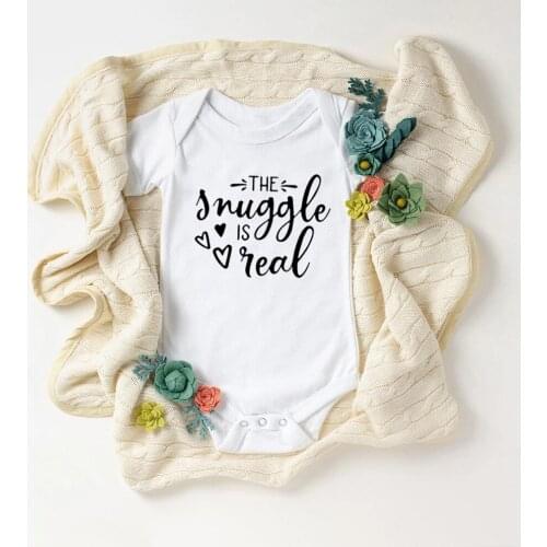 2021 New Letters Printed Newborn Baby Bodysuits Cotton Short Sleeve Baby Boys Girls Rompers Baby Shower Gifts Outfits