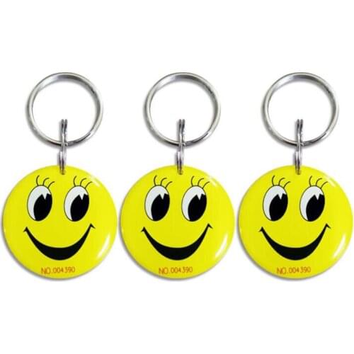 30pcs RFID Special shaped tags 125k smile type key chain cards mobile phone pendant cards suit for access system