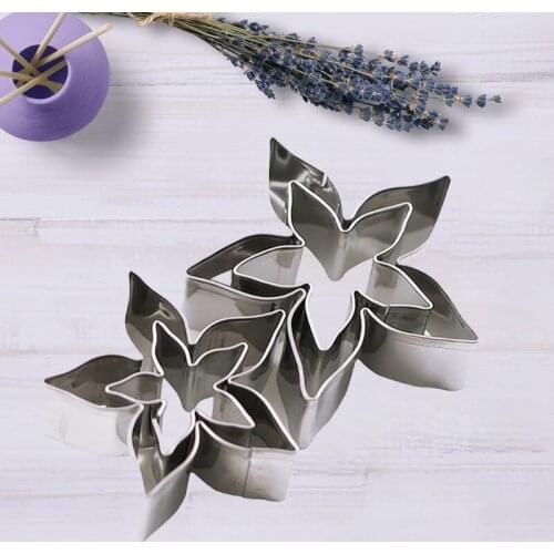 4 PCS Cake Mold 3D Cartoon Pumpkin Fondant Cake Mold Baking Utensils Birthday Party Pastry Tools Pressable Cutter Gift 85AC