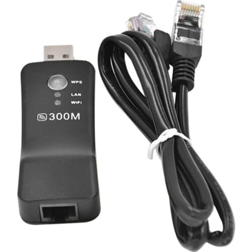 WiFi Range Extender, 300M USB Wireless Repeater WiFi Booster Signal Amplifier for Smart TV, Laptop, Mobile Phone, Tablet