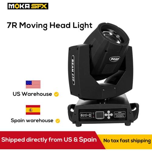 7R Sharpy LED Moving Head Light Stage Lighting DMX 230W Beam Moving Head Light Prism Silent Fan DJ Light for Concert Stage Show