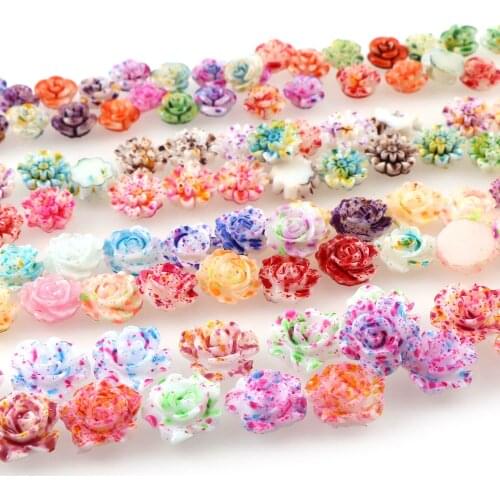 100PCS 6MM NAIL ART ROSE FLOWER RESIN FLOWER CRYSTAL RHINESTONES NAIL ART DECORATION 3D CHARM GEMS ACRYLIC STUD FLAT BACK FLOWER