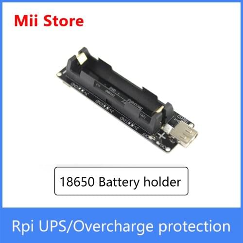 Raspberry Pi 18650 battery holder compatible with 2B/3B V3 Raspberry Pi UPS overcharge protection 3V 5V DIY KIT