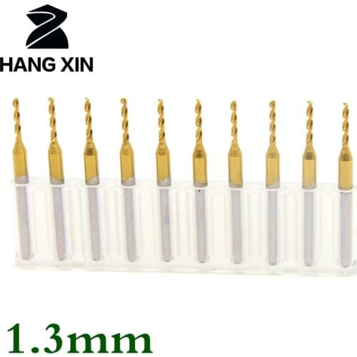 Tungsten carbide router wood tool pcb metal drill bit titanium 1.3mm center drilling grinder fixture accessories 10pcs cnc core
