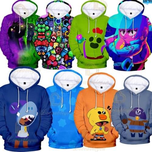 Game Stars Tshirt Hoodie Leon Kids Spike Crow Amber 3D Casual Clothing Men Women Boy Girl Tops Tees Costume Pullover Sweatshirt