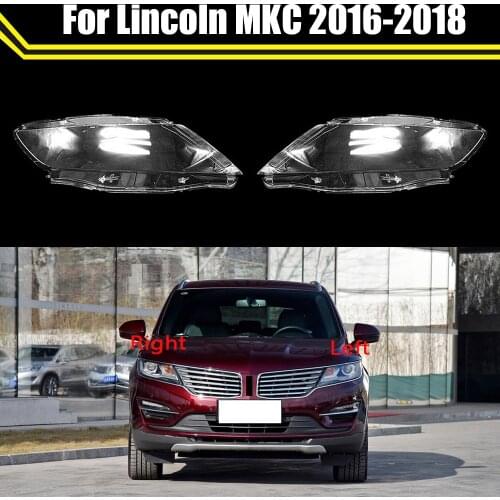 Auto Light Caps For Lincoln MKC 2016 2017 2018 Car Headlight Cover Transparent Lampshade Lamp Case Glass Lens Shell